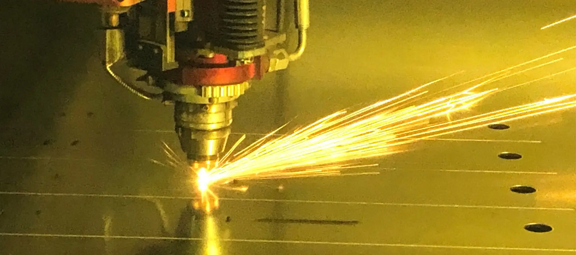 CNC Laser cutting of metal, modern industrial technology